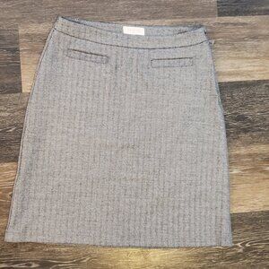Women's TALBOT's Skirt. Size 10, Black White Geo design. Side zip, Excellent Con